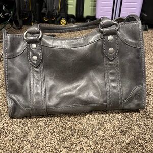 Frye Gray Shoulder Bag with Sleek Design